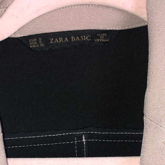 ZARA | Dusty Pink Crop Trench Coat Small - Picture 3 of 8